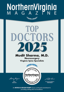 Dr. Mudit Sharma. Neurosurgeon, Top Doctor, Northern Virginia Magazine